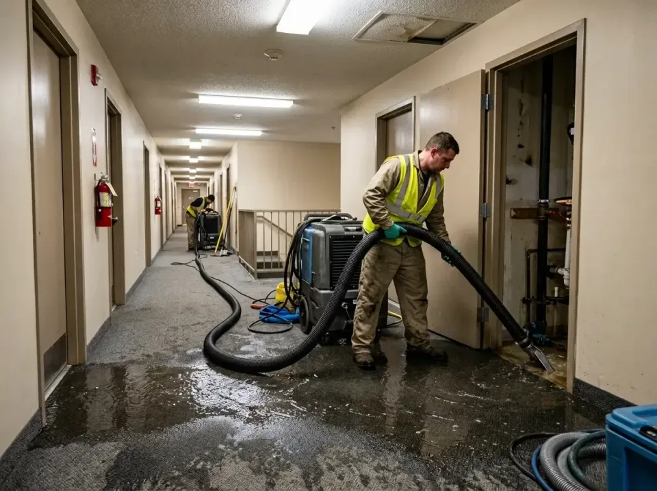 multi-unit-apartment-hallway-f-005 — frequently asked questions, Emergency Burst Pipe Water Extraction & Removal in Michigan